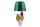 Tischlampe Bunt 55 cm hoch E27 Affen Polyresin Stoff