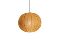 Hängeleuchte Stoff B: 45 cm H: max. 117 cm E27 in Gold