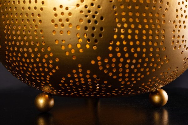 Tischlampe Orientalisch in Gold 52 cm hoch Eisen E27