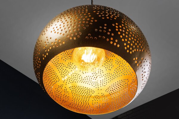 Hängeleuchte Eisen E27 25 cm breit H: max. 89 cm Orientalisch