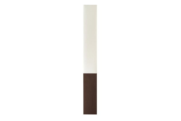 Stehlampe Stoff Holz 160 cm Braun Weiß 2-flammig E27
