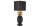 Nachttischlampe E27 47 cm hoch Ananas in Schwarz Gold