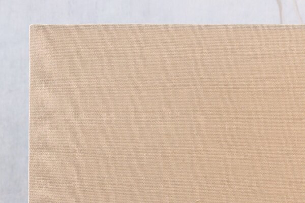 Tischlampe Teakholz Stoff 80 cm breit Schwarz Beige Gold E27