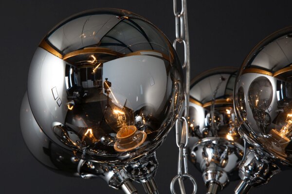 Suspensions Boule écrans en argent Design moderne
