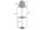 Stehleuchte mit Ablage 176 cm hoch Schwarz Weiß E27