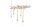 Pendelleuchte Balken Holz Seil 110 cm lang 5x E27 Unikat