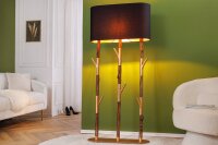 Stehlampe mit Haken 154 cm Holz Stoff E27 Modern HEDDA