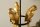 Tischlampe Schwarz Gold 75 cm hoch Papageien für E27