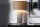 Nachttischlampe E27 61 cm Stahl Seegras Leinen in Braun Gold
