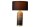 Nachttischlampe Schwarz Gold 61 cm E27 Metall Stoff Seegras