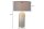 Nachttischlampe Schwarz Gold 61 cm E27 Metall Stoff Seegras