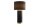 Tischlampe Schwarz Gold 70 cm hoch E27 Keramik Stoff