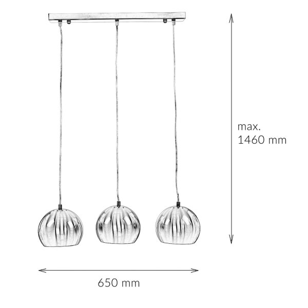 Brillante lampe à suspendre MIRRI Or Rétro Table à manger