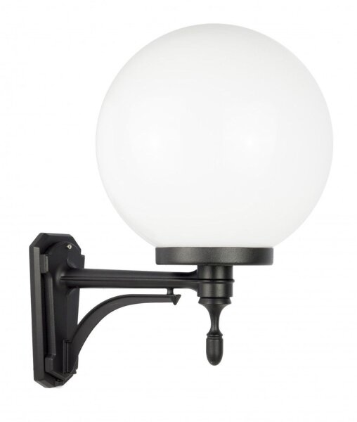 Wandleuchte Aluminium Schwarz Weiß E27 IP43 H:52 cm