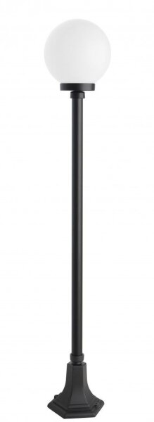 Mastleuchte Schwarz Weiß E27 IP43 H:148 cm klassisch