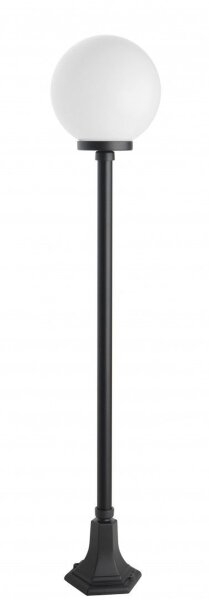 Mastleuchte Aluminium Schwarz Weiß E27 IP43 H:153 cm