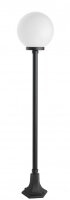 Mastleuchte Aluminium Schwarz Weiß E27 IP43 H:153 cm