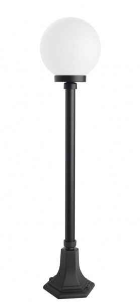 Wegeleuchte Aluminium Schwarz Weiß E27 IP43 H:98 cm