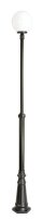Mastleuchte Aluminium Schwarz Weiß E27 IP43 H:275 cm