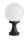 Sockelleuchte Aluminium Schwarz E27 IP43 H:36 cm antik