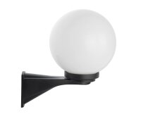 Wandleuchte Aluminium Schwarz Wei&szlig; E27 IP43 H:30 cm