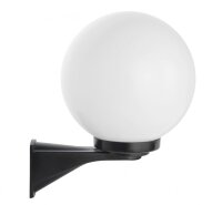 Wandleuchte Aluminium Schwarz Wei&szlig; E27 IP43 H:36 cm