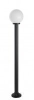 Mastleuchte Stahl Schwarz Weiß E27 IP43 H:170 cm