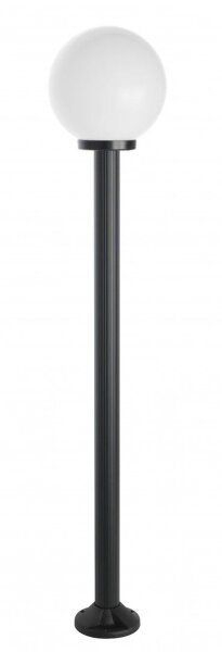 Mastleuchte Stahl Schwarz Weiß E27 IP43 H:175 cm