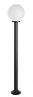 Mastleuchte Stahl Schwarz Weiß E27 IP43 H:175 cm