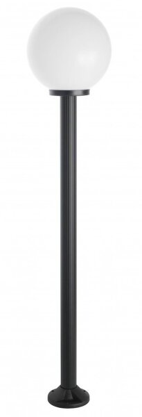 Mastleuchte Stahl Schwarz Weiß E27 IP43 H:180 cm