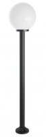 Mastleuchte Stahl Schwarz Weiß E27 IP43 H:180 cm