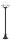 Mastleuchte Aluminium Schwarz Wei&szlig; E27 IP43 H:152 cm