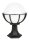 Sockelleuchte Aluminium Schwarz Wei&szlig; E27 IP43 H:43 cm