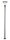 Mastleuchte Stahl Dunkelgrau E27 IP65 H:318 cm klar