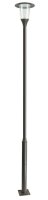 Mastleuchte Stahl Dunkelgrau E27 IP65 H:438 cm