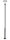Mastleuchte Stahl Dunkelgrau E27 IP65 H:438 cm