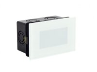 LED Einbauleuchte Glas Weiß 4000K IP65 B:10,9 cm