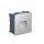 LED Einbauspot Glas Silber 4000K IP65 L:8,5 cm