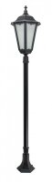 Schinkellaterne Aluminium Glas Schwarz E27 H:170 cm