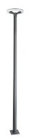LED Mastleuchte Stahl Dunkelgrau 4000K IP65 H:250 cm