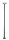 LED Mastleuchte Stahl Dunkelgrau 4000K IP65 H:250 cm