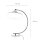 Gebogene Tischleuchte Bauhaus rund 45cm