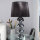 Lampe de table 50cm design moderne noble noir chrome