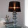 Lampe de table 50cm design moderne noble noir chrome
