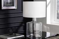 Elégante lampe de table AQUAMENTI Bleu Blanc Verre...