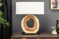 Lampe de table cosy KYRISSA bois massif 63cm pièce...
