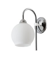 Applique murale chrome verre m&eacute;tal ARASNE Lampe de...