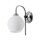 Applique ARASNE chrome verre m&eacute;tal lampe dentr&eacute;e