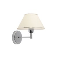 Wandlampe Wei&szlig; Chrom E27 Wohnzimmer Flur Leuchte
