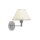 Applique murale Blanc Chrome E27 Salon Couloir Luminaire